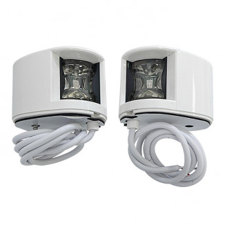 Огни бортовые светодиодные 38х55 мм, белый корпус Огни бортовые светодиодные 38х55 мм, белый корпус