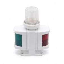 Огонь комбинированный трехцветный 125х85х170 мм, белый корпус Огонь комбинированный трехцветный 125х85х170 мм, белый корпус