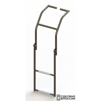 Трап складной для надувных лодок, 2 белых ступени (ширина 325 мм.) (уц)