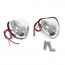 Огни бортовые светодиодные 62х52х19 мм, нержавеющая сталь Огни бортовые светодиодные 62х52х19 мм, нержавеющая сталь