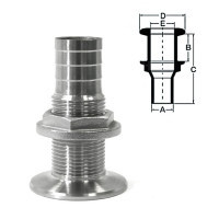 Стакан дренажный 3/4" с гайкой, под шланг 25 мм Стакан дренажный 3/4" с гайкой, под шланг 25 мм