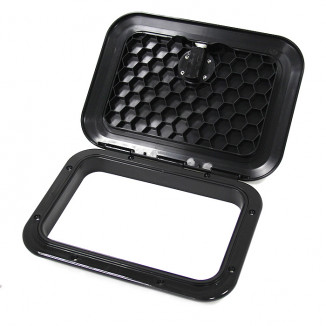 Крышка рундука SEAFLO 270x375 мм с замком, черный пластик