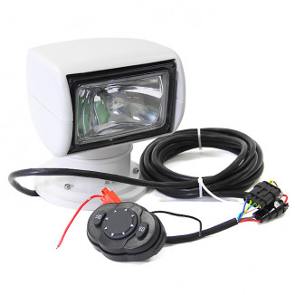 Прожектор стационарный галогеновый проводной пульт ДУ NEKEKE 12В, белый