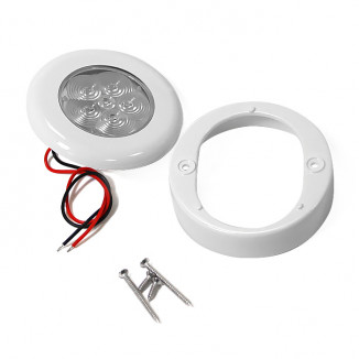 Светильник интерьерный светодиодный, пластиковый корпус, теплый белый свет 