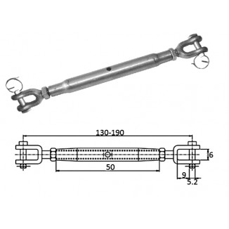 Талреп со стопорн.болт М 5 130-190 мм