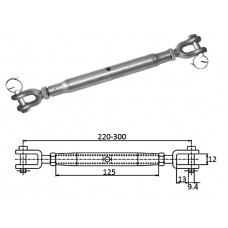 Талреп со стопорн.болт М10 220-300 мм
