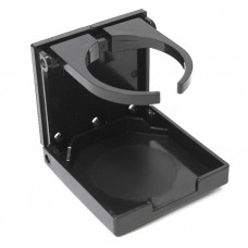 Держатель стакана регулируемый, черный пластик SUNFINE, 97x94мм Держатель стакана регулируемый, черный пластик SUNFINE, 97x94мм