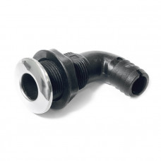 Стакан дренажный угловой SUNFINE 25мм с нержавеющей накладкой, основание пластик Стакан дренажный угловой SUNFINE 25мм с нержавеющей накладкой, основание пластик