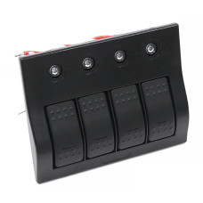 Панель переключателей 4 клавиши с автоматическими выключателями NEKEKE, серия S