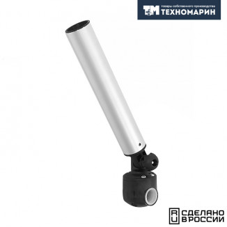 Держатель спиннинга торцевой на леер наклонный, алюминий