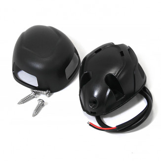 Огонь комбинированный светодиодный 77х60х30, черный пластик