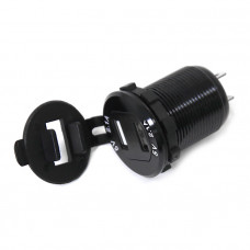 Панель с двойным USB разъемом (5В\4.2А (2.1А+2.1А) и вольтметром NEKEKE, черный Панель с двойным USB разъемом (5В\4.2А (2.1А+2.1А) и вольтметром NEKEKE, черный