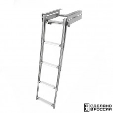 Трап телескопический выдвижной с фиксирующим механизмом, 4 белых ступени (ширина 294 мм.) Трап телескопический выдвижной с фиксирующим механизмом, 4 белых ступени (ширина 294 мм.)