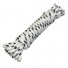 Трос швартовый 12мм*9м бело-черный Трос швартовый 12мм*9м бело-черный