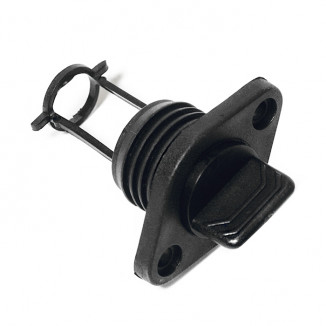 Заглушка дренажная SUNFINE 53x34x66 мм, пластик черный