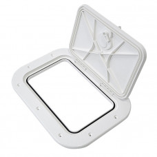 Крышка рундука 377х277 белая пластмасса Крышка рундука 377х277 белая пластмасса